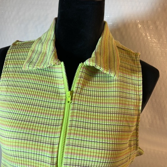 WILD Fable Women’s Multicolor Striped Sleeveless Shirt Dress - Picture 3 of 8